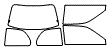 Tint Kit pattern for the 1992 Toyota Tercel