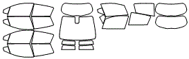 Tint Kit pattern for the 2015 Toyota Yaris