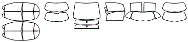 Tint Kit pattern for the 2008 Toyota Yaris