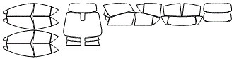 Tint Kit pattern for the 2019 Toyota Prius c