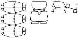 Tint Kit pattern for the 2019 Toyota Prius Prime Plug-in Hybrid