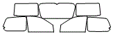 Tint kit pattern for the 2000 Honda Odyssey