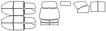 Tint Kit pattern for the 2009 Honda Odyssey