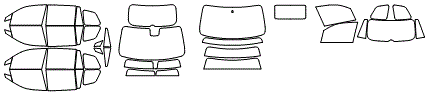 Tint Kit pattern for the 2021 Honda Passport