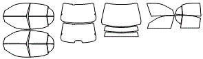 Tint Kit pattern for the 2002 Honda Civic