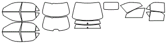 Tint Kit pattern for the 1999 Honda Accord