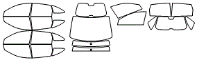 Tint Kit pattern for the 2007 Honda CR-V