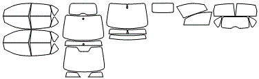 Tint Kit pattern for the 2012 Honda CR-V