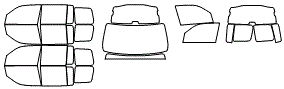 Tint Kit pattern for the 2010 Honda Pilot