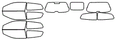 Tint Kit pattern for the 2002 Honda Civic