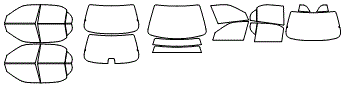 Tint Kit pattern for the 1996 Honda Civic