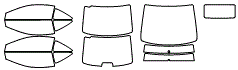 Tint Kit pattern for the 2011 Honda Civic