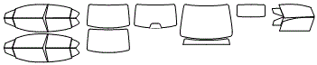 Tint Kit pattern for the 2012 Honda Civic