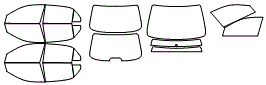 Tint Kit pattern for the 2007 Honda Accord