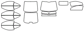 Tint Kit pattern for the 2007 Honda Accord