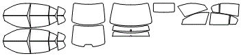 Tint Kit pattern for the 2012 Honda Accord