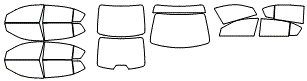 Tint Kit pattern for the 2015 Honda Accord