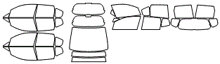 Tint Kit pattern for the 2007 Honda Fit