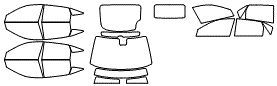 Tint Kit pattern for the 2011 Honda Accord Crosstour