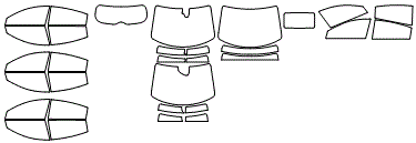 Tint Kit pattern for the 2022 Honda HR-V