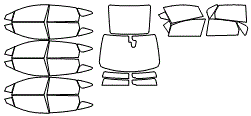 Tint Kit pattern for the 2021 Honda Clarity