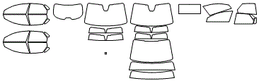 Tint Kit pattern for the 2021 Mazda CX-30