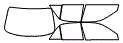 Tint kit pattern for the 2003 Mazda Protege