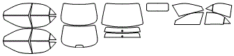 Tint Kit pattern for the 2007 Mazda MAZDASPEED6