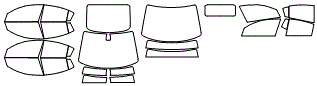 Tint Kit pattern for the 2008 Mazda MAZDA3