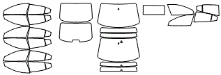 Tint Kit pattern for the 2018 Mazda MAZDA3