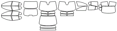 Tint Kit pattern for the 2026 Mazda MAZDA3 (US)