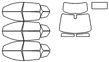 Tint Kit pattern for the 2011 Mazda CX-9