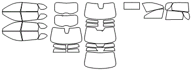 Tint Kit pattern for the 2021 Mazda CX-9