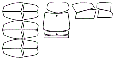 Tint Kit pattern for the 2014 Mazda MAZDA2