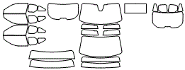 Tint Kit pattern for the 2023 Mazda MX-30 EV