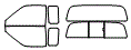 Tint Kit pattern for the 2004 Nissan Frontier