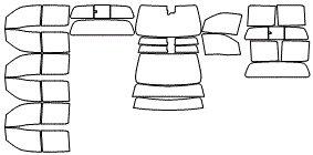 Tint Kit pattern for the 2022 Nissan Frontier