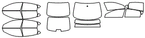 Tint Kit pattern for the 2014 Nissan Altima