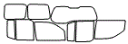 Tint Kit pattern for the 2014 Nissan Xterra