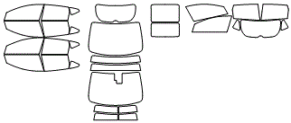 Tint Kit pattern for the 2021 Nissan Murano