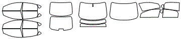 Tint Kit pattern for the 2016 Nissan Sentra