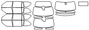 Tint Kit pattern for the 2017 Nissan Armada