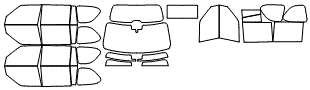 Tint Kit pattern for the 2021 Nissan Armada