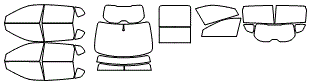 Tint Kit pattern for the 2016 Nissan Rogue