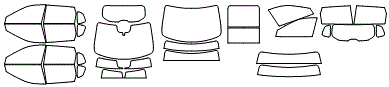 Tint Kit pattern for the 2026 Nissan Rogue