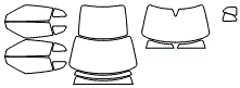 Tint Kit pattern for the 2023 Nissan GTR