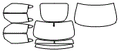 Tint Kit pattern for the 2020 Nissan 370Z Coupe