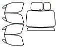 Tint Kit pattern for the 2021 Nissan NV200