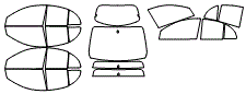 Tint Kit pattern for the 2019 Nissan Micra (Canada Only)