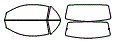 Tint Kit pattern for the 2000 Ford Mustang